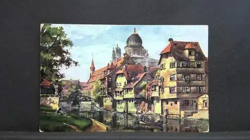 Nürnberg Insel Schütt Gemälde 723 jw J