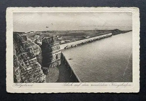 Helgoland Zerstörter Kriegshafen Küste Schleswig-Holstein Deutschland 400289 D