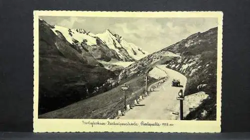 Großglockner Hochalpenstraße Pierlquelle Auto Oldtimer JW 800132 C