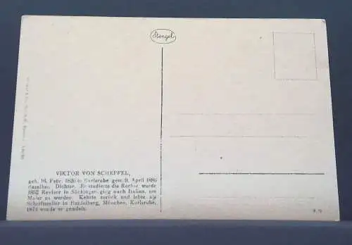 Viktor von Scheffel Dichter Porträt JW 650464 C