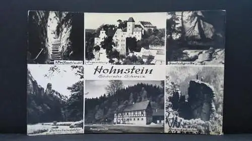 Hohstein Sächsische Schweiz Wolfsschlucht Jugendburg Brandscheibe JW 650458 C