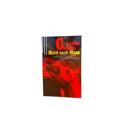 Agatha Christie MORD NACH MASS Roman Scherz 1979 +Abb