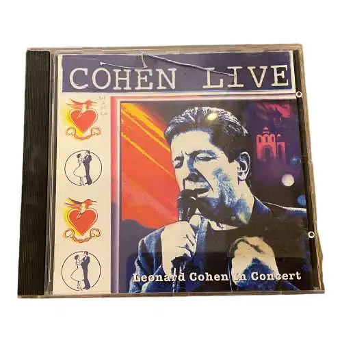 3123 Leonard Cohen COHEN LIVE - LEONARD COHEN IN CONCERT HC +Ilus