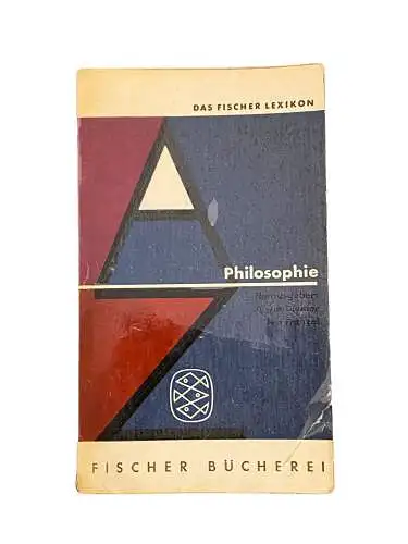 4113 Prof. Dr. Plessner (Einleitung) PHILOSOPHIE - DAS FISCHER LEXIKON