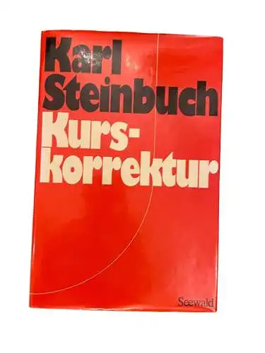 2285 Karl Steinbuch KURSKORREKTUR HC +Abb Seewald Verlag