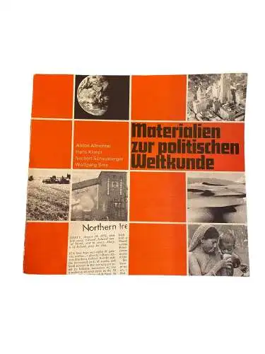 1924 Anton Altrichter MATERIALIEN ZUR POLITISCHEN WELTKUNDE +Illus