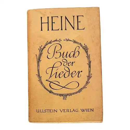 1806 Heinrich Heine BUCH DER LIEDER Neue Gedichte - Zeitgedichte