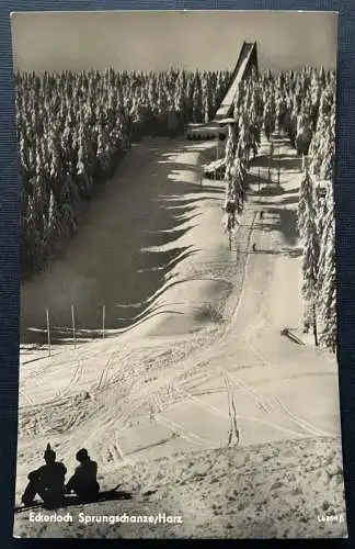 Eckerloch Sprungschanze Harz Schnee Berg Sachsen-Anhalt Deutschland 401014 TH A