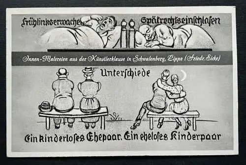 Unterschiede Paare Cartoon Gasthof Künstlerklause Schwalenberg Lippe D 401013 A