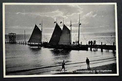 Nordsee Norderney Sonnenuntergang Segelbuhne Niedersachsen Deutschland 401003 A