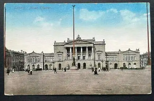 Leipzig Neues Theater Vorplatz Statue Schauspiel Sachsen Deutschland 401031 TH A