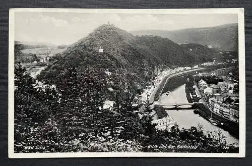 Bad Ems Blick v.d.Bäderlei Stadt Fluss Berg Rheinland-Pfalz Deutschland 401059 A