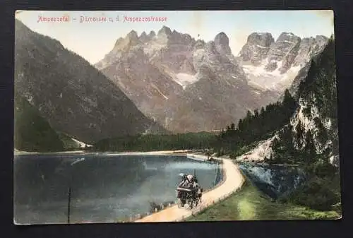 Ampezzotal Dürrensee u.d. Ampezzostrasse Pferdewagen Alpen Italien 400900 TH A