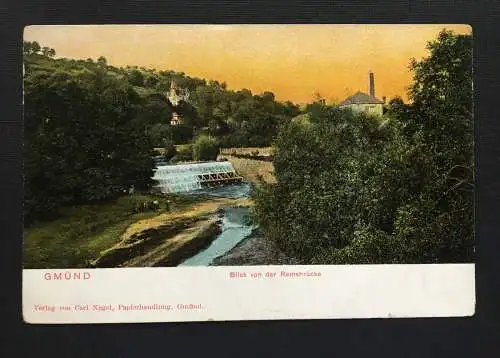 Schwäbisch Gmünd Blick v. der Remsbrücke Baden-Württemberg Deutschland 400856 A