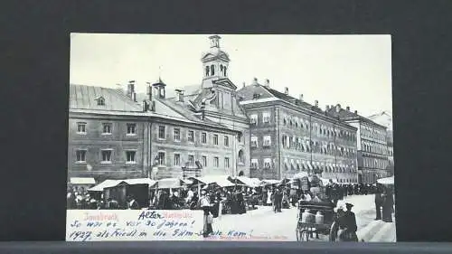 Innsbruck Marktplatz Marktstände JW 410181 F