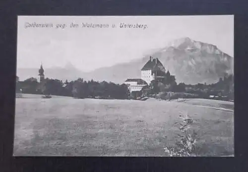 Salzburg Goldenstein Watzmann und Untersberg 600739A gr