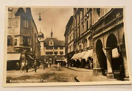 Rosenheim Max Josef Platz Radfahrer Fahrrad Foto 402306 A