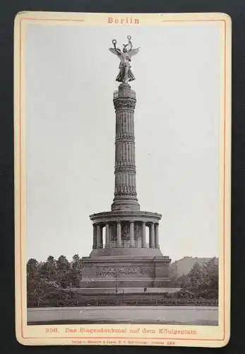 Foto Berlin Siegesdenkmal Königsplatz Diezel&Langer Wien ca.10,7x16,5cm 400931TH