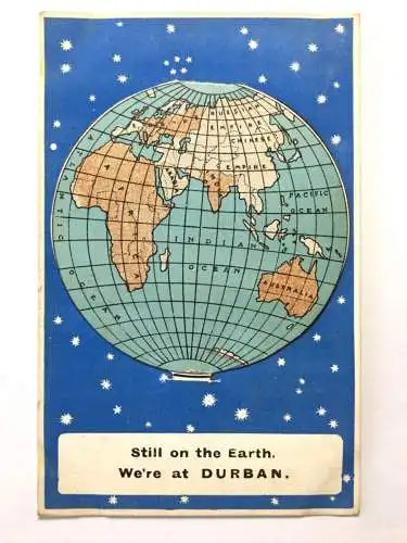 Durban - Still on the Earth - Pocket Novelty Card - England Südafrika 40256 TH