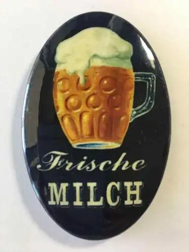 Nostalgie flaschenöffner magnet frische milch bierglas