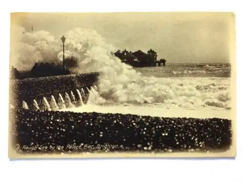 Brighton - A Rough Sea by the Palace Pier - Stürmische See - England 40235 TH