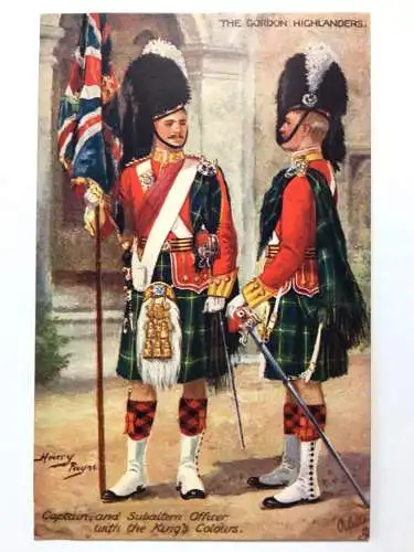 The Gordon Highlanders - Kapitän & Unteroffizier - Farben des Königs 40270 TH