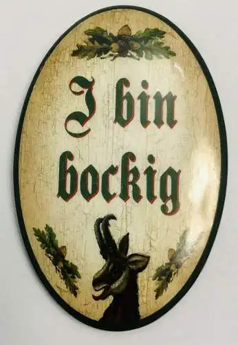 K&k nostalgie flaschenöffner magnetisch i bin bockig  7x4,5cm