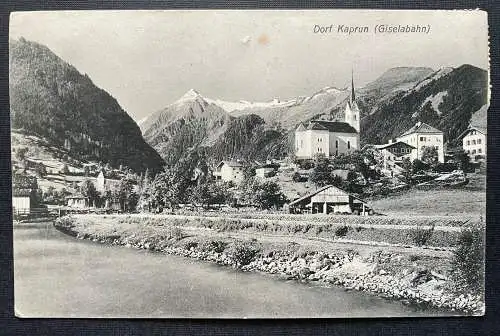 Dorf Kaprun Giselabahn Ortschaft Kirche Gebirge  Salzburg Österreich 410697