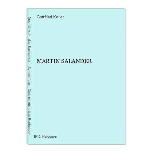 1306 Gottfried Keller MARTIN SALANDER HC GESAMMELTE WERKE