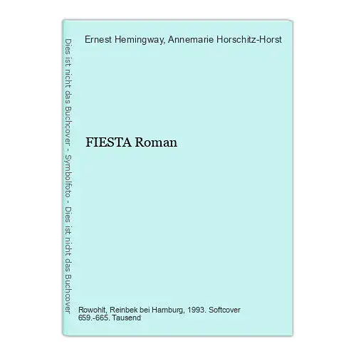 9345 Ernest Hemingway FIESTA Roman