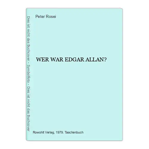 1389 Peter Rosei WER WAR EDGAR ALLAN? Methodik, Kalkül, Emotion