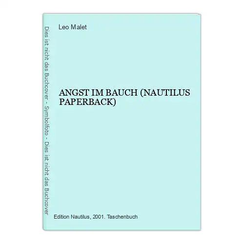 962 Leo Malet ANGST IM BAUCH (NAUTILUS PAPERBACK) SCHWARZER ROMAN