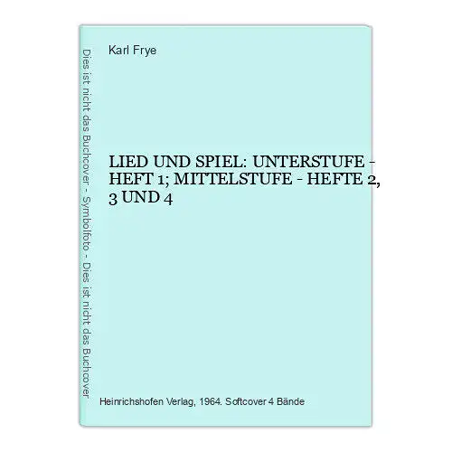 3482 LIED UND SPIEL: UNTERSTUFE HEFT 1; MITTELSTUFE HEFTE 2, 3 und 4