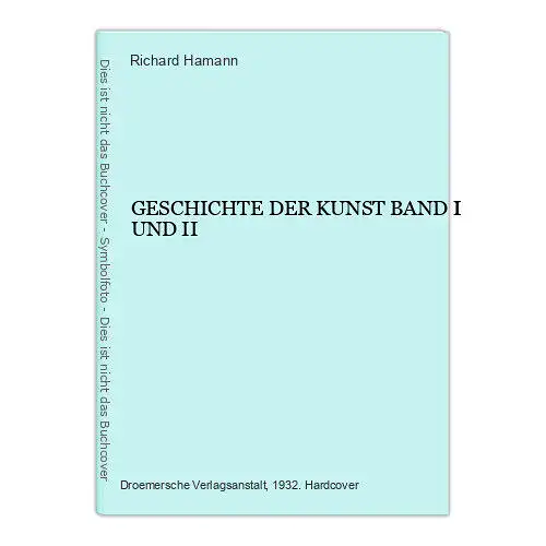 1783 Hamann GESCHICHTE DER KUNST VON DER ALTCHRISTLICHEN ZEIT BIS ZUR GEGENWART