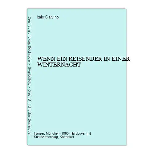 Italo Calvino WENN EIN REISENDER IN EINER WINTERNACHT HC +Abb