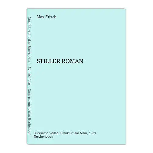 3989 Max Frisch STILLER ROMAN Suhrkamp Taschenbuch Verlag