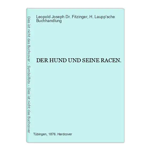 4235 Leopold Joseph Dr. Fitzinger DER HUND UND SEINE RACEN. HC +Illus