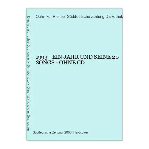 2369 Oehmke (Hg.) 1993 EIN JAHR UND SEINE 20 SONGS - OHNE CD