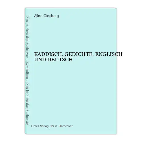 1120 Allen Ginsberg KADDISCH. GEDICHTE. ENGLISCH UND DEUTSCH HC