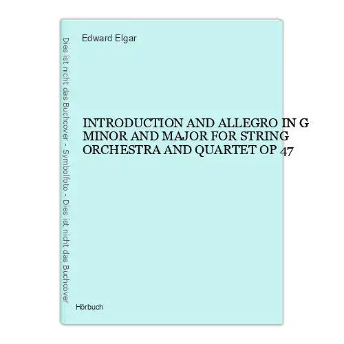 Vinyl INTRODUCTION AND ALLEGRO IN G MINOR AND MAJOR FOR STRING ORCHESTRA