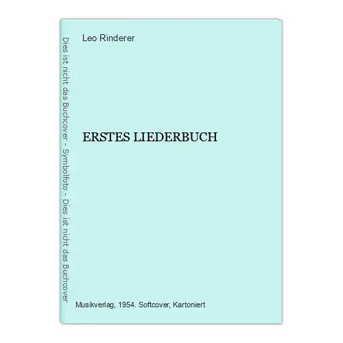 Leo Rinderer ERSTES LIEDERBUCH Musikverlag Helbling +Abb