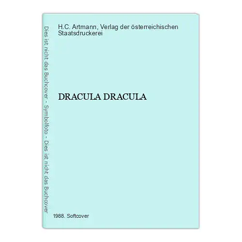 1865 H.C. Artmann DRACULA DRACULA Ein transsylvanisches Abenteuer