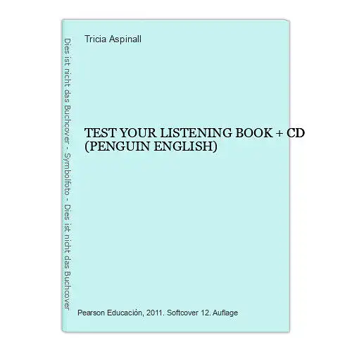 6731 Tricia Aspinall TEST YOUR LISTENING BOOK + CD PENGUIN ENGLISH