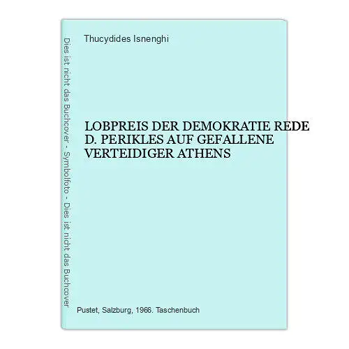 1624 Thucydides Isnenghi LOBPREIS DER DEMOKRATIE REDE DES PERIKLES