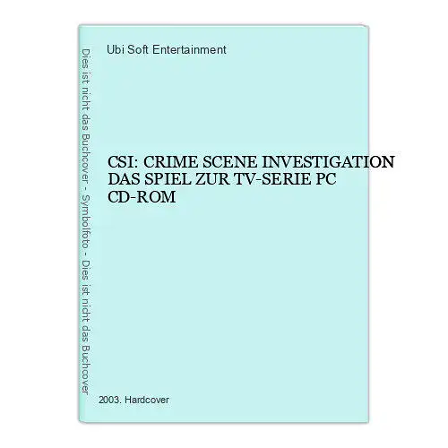 3415 CSI: CRIME SCENE INVESTIGATION DAS SPIEL ZUR TV-SERIE PC CD-ROM HC +Abb