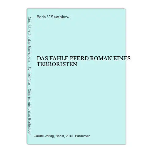 3138 Boris V. Sawinkow DAS FAHLE PFERD ROMAN EINES TERRORISTEN HC