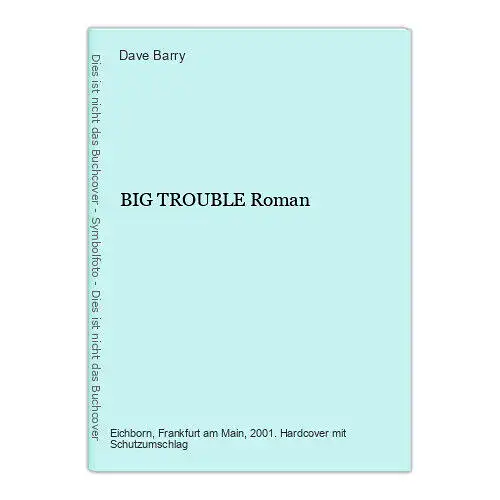 675 Dave Barry BIG TROUBLE Roman HC SEHR GUTER ZUSTAND!