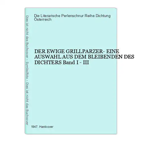 1431 Die Literarische Perlenschnur Reihe: Dichtung Österreich GRILLPARZER