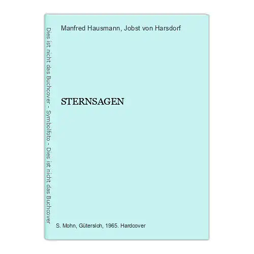 8739 Manfred Hausmann STERNSAGEN HC +Illus