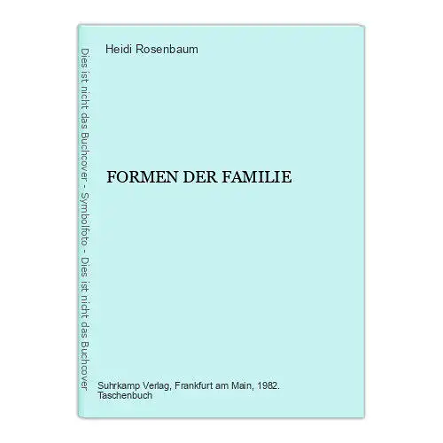 7120 Heidi Rosenbaum FORMEN DER FAMILIE +Ilus Suhrkamp